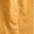 thumbnail image 4 of Chemise Blouse Décontractée pour Femmes en Coton et Lin Uni à Manches Longues, Boutonnée, 4 of 8