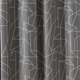 thumbnail image 3 of Mainstays Blue Print Geometric Decorative Fabric Shower Curtain, 70" x 72", Gold on Grey, 3 of 6