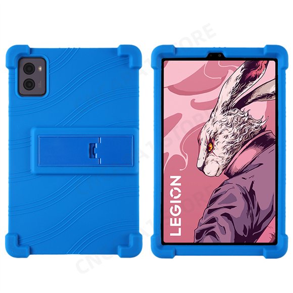 Étui en Silicone Souple pour Lenovo Legion Y700 2023 To320F Étui pour Tablette 8,8 Pouces avec Béquille Funda pour Legion Y700 2e Gén. Étui Protecteur Bleu Foncé Y700 2e Gén. TB320F
