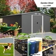 thumbnail image 4 of Relyard 10x8 Metal Outdoor Storage Garden Shed, 4 of 5