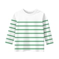 thumbnail image 4 of MeetoTime T-shirt pour Enfants, Mode, Couleur Unie, Imprimé, Manches 3/4, Col Rond, Hauts, Tout-Petits, Enfants, pour Garçons et Filles, 4 of 4