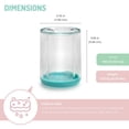 thumbnail image 4 of Melii Double-Walled Bear Cups - Blue and Mint - 2 Pack - for Toddlers, 4 of 6