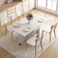 thumbnail image 2 of HOMCOM Foldable Dining Table, Drop Leaf Table with Storage for Kitchen, 2 of 10