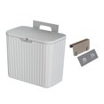 thumbnail image 1 of GROWTH TANK Countertop Stable Hanging Waste Bin Portable Waste Bin Small Kitchen Compost Bin Gray 7L, 1 of 9