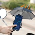thumbnail image 2 of Vwrxbz Phone Holder with Sunshade 360 Rotation Motorcycle Bike Handlebar Mount One Click Lock Shockproof for Riding, 2 of 8