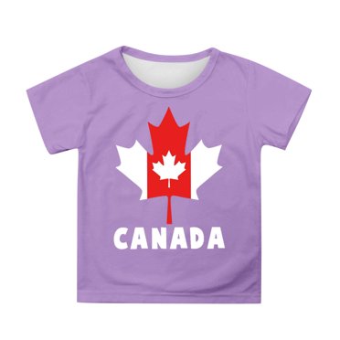 Cute Girl Shirts Girl Belt Buckle Canada Day Girls Short Sleeve Tee Summer Crewneck T Shirt Casual Fit Basic Shirts