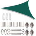 thumbnail image 1 of SNNROO 6.5x6.5x6.5 ft Triangle Sun Sail Shade with Hardware Kit - White, 1 of 10