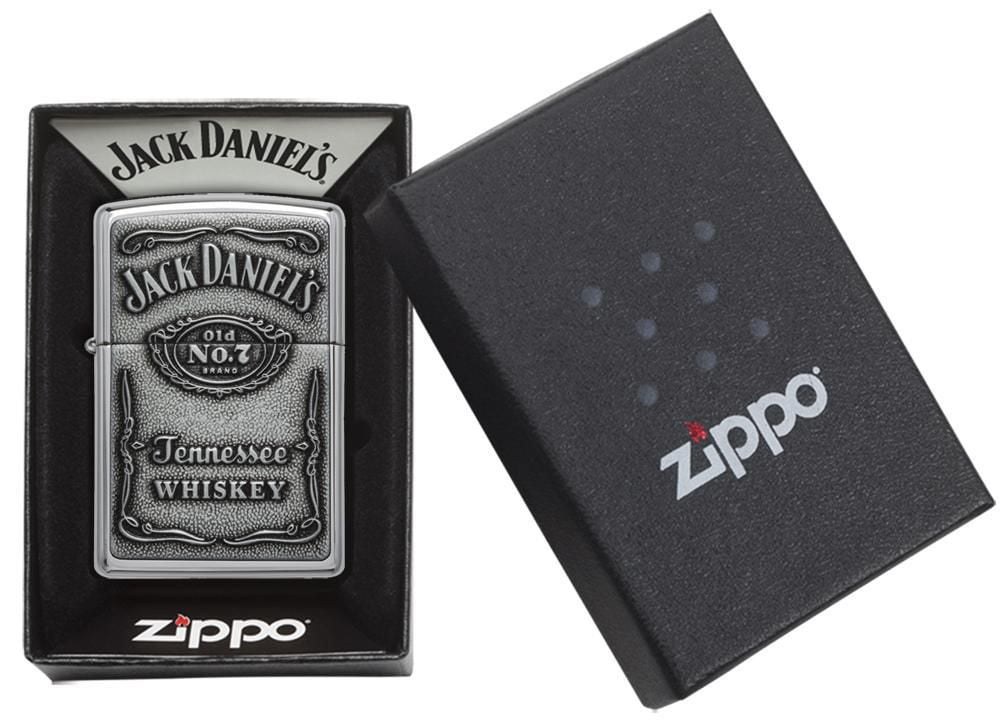Zippo Emblème d'étiquette-étain de Jack Daniel (250JD.427)