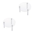 thumbnail image 4 of mmirethe Clear Acrylic Toy Display Show Stand Shelf 7.5cm 2Set, 4 of 6