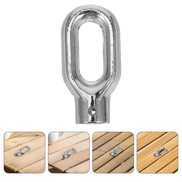 DEEPCRAFF 2Pcs Plated Silver Universal Awning Mount High Strength Weather Resistant Hooks for Outdoor Awning Accessories