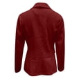 thumbnail image 4 of Grrvtrz Womens One Button Blazer Lightweight Office Work Suit Jacket Stretch Lapel Collar Long Sleeve Jacket with Pockets, 4 of 5