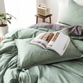 thumbnail image 4 of Bedding Set under $5! CQCYD Bedding Set 3 Piece Queen Size, Textured Pattern Duvet Cover Set with Pillowcases, Soft Microfiber Bed Sheet Set for Bedroom, Machine Washable Comforter Cover Set, 4 of 8