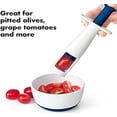 thumbnail image 2 of OXO Tot - Grape Cutter Navy - Fruit and Veggie Divider with Stainless Steel Blades - Slicer for Toddlers Babies - Kitchen Accessories, 2 of 7