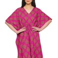 thumbnail image 4 of Moomaya Sortie de Plage Kaftan pour Bikini, Robe Caftan Longue Maxi pour Femmes - L-XL, 4 of 6