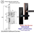 thumbnail image 2 of Electronic Lock Bluetooth Smart Door Lock Fingerprint Lock Password IC Card Key For Smart Home ,Integrated Smart Home, 2 of 5