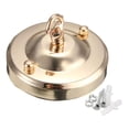 thumbnail image 3 of Milaget Ceiling Rose Hook Plate Ceiling Lamp Bases Living Room Chandelier Part Lamp Base gold, 3 of 7