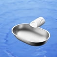 thumbnail image 3 of Accessoire de Distributeur d'Eau Bol en Acier Inoxydable pour Systèmes de Réservoir Intelligents Style Eau et Inclinaison Construction Durable Fini Lisse Facile à Nettoyer Intérieur Extérieur Mise en Forme Solution d'Hydratation pour Animaux, 3 of 5