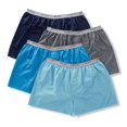 thumbnail image 1 of Men's Fruit Of The Loom 4P550X Extended Size Cotton Blend Woven Boxers - 4 Pack (Assorted 2XL), 1 of 2