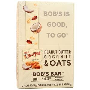 Bob's Red Mill Bob's Bar Beurre d'arachide, noix de coco & Avoine 12 barres