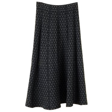 Besolor Women's Knit Sweater Skirt Casual Solid Stretchy High Waisted Pleated A-Line Fall Winter Midi Skirts