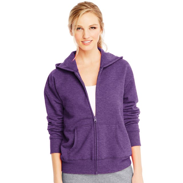 Hanes Womens ComfortSoft EcoSmart Full-Zip Hoodie Sweatshirt, XL