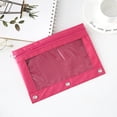 thumbnail image 1 of Birdeem Pencil Bags with Zipper, Large Pencil Pouch, Three-Hole Pencil Case Zipper Transparent Document Storage Bag Detachable Folder Large Capacity Pencil Case, Zipper Pencil Case, 1 of 6