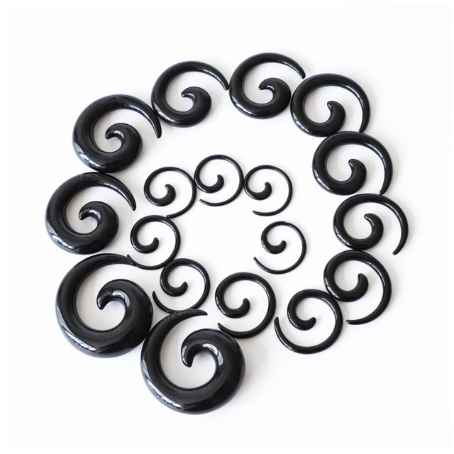 mmirethe 54pcs Premium Gift Acrylic Tapers And Plug And Silicone Tunnel For Ultimate Ear White