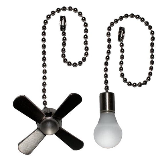 Harbor Breeze 6-in Brushed Nickel Metal Pull Chain