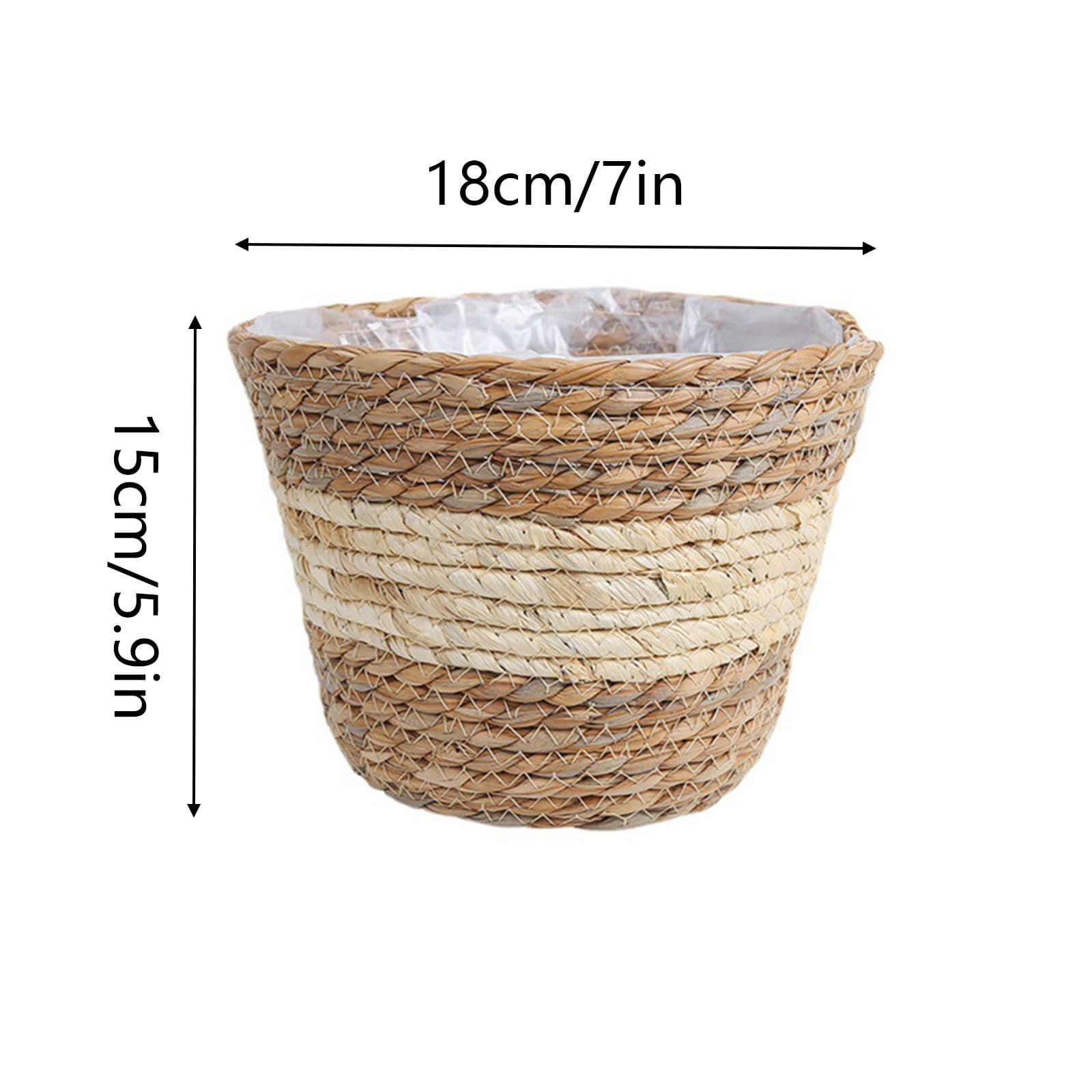 Pots for Plants,Flower Pots Cover Storage Basket Plant Woven Basket Planter Straw Flower Pot,Woven Baskets for Storage,Plant Pots Indoor,Indoor Plant Pots