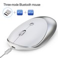 thumbnail image 3 of New wireless Bluetooth three mode mouse rechargeable 2.4G silent key wireless mouse PC, 3 of 6