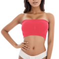 thumbnail image 4 of B91xZ Soutiens-Gorges Légers pour Femmes, Soutien-Gorge de Sport Sans Armatures à Maintien Élevé, Rouge Melon D\'eau TG, 4 of 4