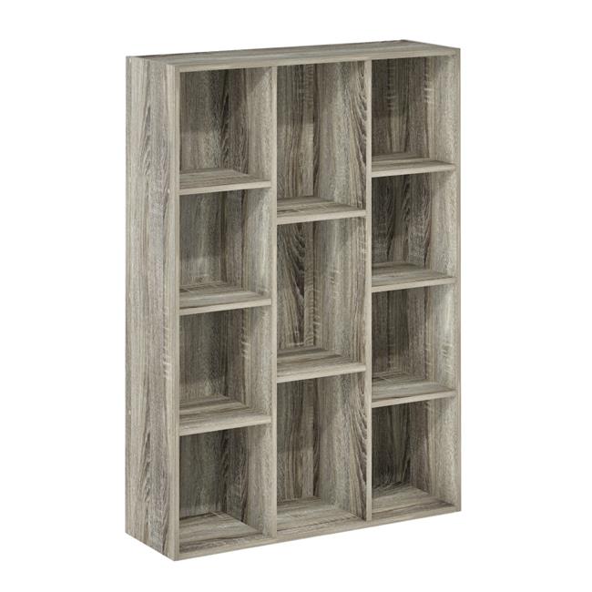 Furinno 11107GYW Bibliothèque Réversible 11 Cubes 41.73 x 29.13 x 9.44 Po, Chêne Français