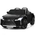 thumbnail image 4 of Gymax 12V Licensed Lexus LC500 Kids Ride On Car w/ MP3 Remote Control Black, 4 of 10