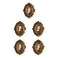 thumbnail image 1 of Baohd Picture Frame Vintage Photos Photo Holder Frames Bedroom Baroque Decor 6 Inch oval 5Set, 1 of 6