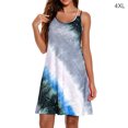 thumbnail image 1 of Robe Femme 2 Bretelles Sans Manches Vêtements Robe Aguichant Gilet Imprimé Robe Aguichant, Gris, 4TG, 1 of 4