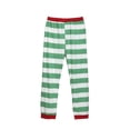 thumbnail image 4 of Pyjamas Tenue Parent-Enfant Costumes de Noël Patchwork à Carreaux Imprimés Vêtements de Maison Col Rond Manches Longues Pyjamas Ensembles Deux Pièces Assortis Pyjamas de Noël pour Couples en Liquidation, 4 of 9