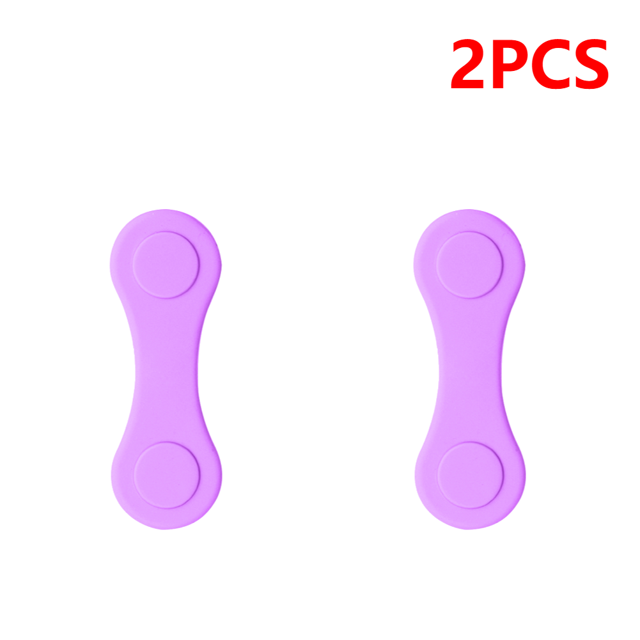 Silicone Golf Ball Marker Holder Strong Magnetic Mini Golf Position Calibration Clamp Professional Reusable Useful Golf Supplies 2PCS Purple