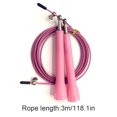 thumbnail image 4 of Speed Skipping Wire Rope Indoor Outdoor speed skipping Jumping Rope Weight Loss Exercise Home Gym Workout Tool, Pink, 4 of 9