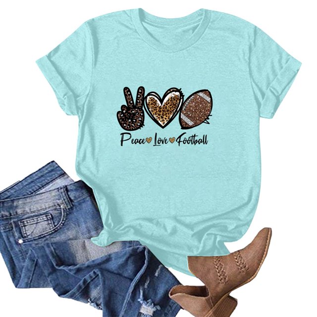 Blouses pour Femmes Mode pour Femmes Imprimé Manches Courtes Blouse Ample T-Shirt Drôle à Col Rond Hauts