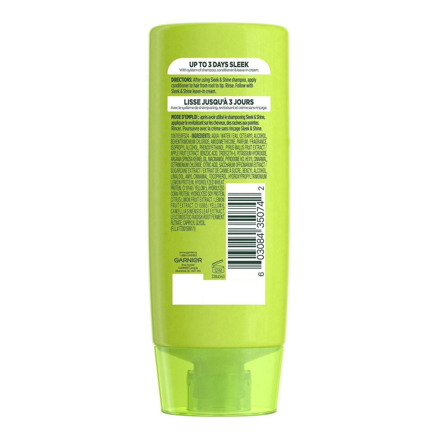 Garnier Fructis Sleek & Shine Revitalisant Fortifiant