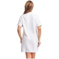 thumbnail image 4 of Aislor Robe d'Uniforme d'Infirmière pour Femmes à Manches Courtes, Tenue de Travail Médicale avec Poches, Chemise Boutonnée, Uniforme de Sarrau, Blanc G, 4 of 7