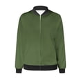 thumbnail image 5 of EQWLJWE Liquidation d'Été! Veste de Baseball Décontractée Mode pour Femmes avec Poches Zippées, 5 of 5