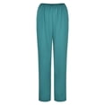 thumbnail image 4 of 2025 Womens Casual Wide Leg Casual Pants Set for Plus Size Women Elastic Waist Lightweight Nursed Womens Casual Drawstring Pants High Waist Ruched Bandage Long Pants Fitting Fit Long Working, 4 of 8