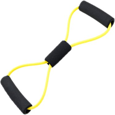 Estbridg Pull Rope Band Chest Expander - Multifunction with Handle 8 Word Elastic Home Exercise Resistance Tube Bands for Home Gym Exercise Muscle Training Tubing Pull Rope Yellow