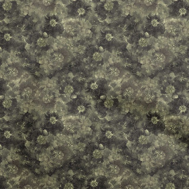 oneOone Rayon Dark Olive Green Fabric Abstract Floral Craft Projects Decor Fabric Printed By The Yard 56 Inch Wide