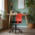 thumbnail image 2 of Homy Casa Red Kids Computer Chair, 17.7'' Adjustable Armless Rolling Chair for Bedroom Study Desk, 2 of 9
