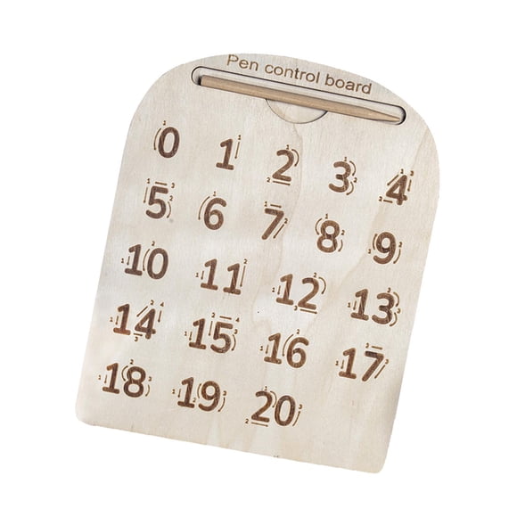 Yinanstore Wooden Tracing Board Practicing Board Handwriting Tool Puzzle Double Sided Exercise Board for Kids 3 4 5 Years Old Children B