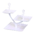 thumbnail image 2 of Yhmxh Kitchen Storage Fruit Plates Living Room Coffee Table Household Transparent Candy Dessert Rack Party Wedding Front Desktop Placed Snack Dessert Tray Tiers Dessert Stand Plastics Fruit Platter, 2 of 6
