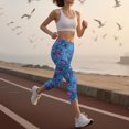 thumbnail image 4 of UPPADA Women's Workout Leggings High Waist 4 Way Stretch Running Yoga Pants Compression Seamless High Rise Workout Tight Leggings Winter Saving Multicolor,L, 4 of 8