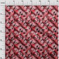 thumbnail image 3 of oneOone Silk Tabby Red Fabric Abstract Sewing Material Print Fabric By The Yard 42 Inch Wide, 3 of 4